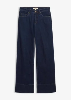 Wide-Leg-Jeans Mid Waist mit Bio Baumwolle