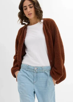 Wide-Leg-Jeans Mid Waist mit Gürtel