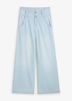 Wide-Leg-Jeans Mid Waist, Super Soft