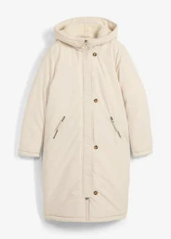 Wintermantel mit Teddyfell in der Kapuze