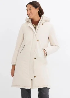 Wintermantel mit Teddyfell in der Kapuze