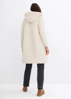 Wintermantel mit Teddyfell in der Kapuze