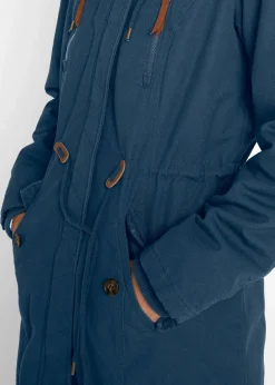 Winterparka mit Fellimitat-Kapuze