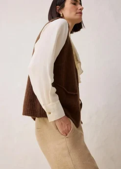 Wollhose mit Fischgratmuster