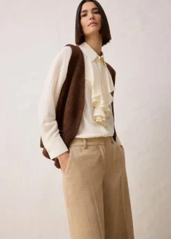 Wollhose mit Fischgratmuster