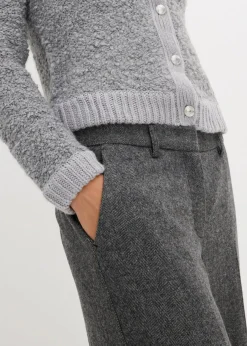 Wollhose mit Fischgratmuster