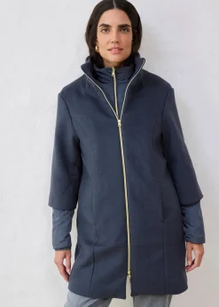 Wollmantel mit Daunen-Innenjacke (2tlg. Set)