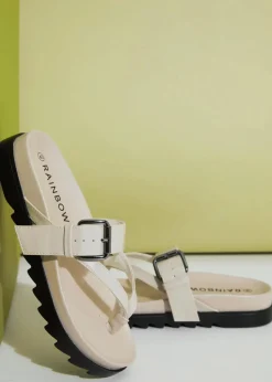 Zehenstegpantoletten mit Profilsohle