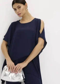 Zipfelbluse im Lagen-Look