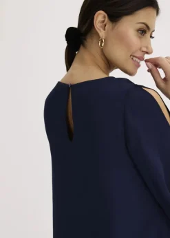 Zipfelbluse im Lagen-Look